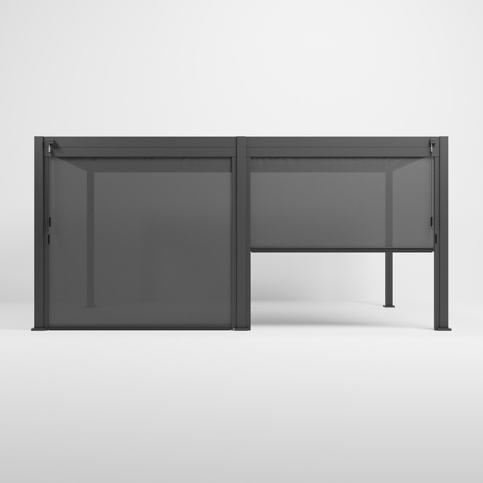 Nova - 2.6m Pull Down Screen for Titan Pergolas - Grey thumbnail 2