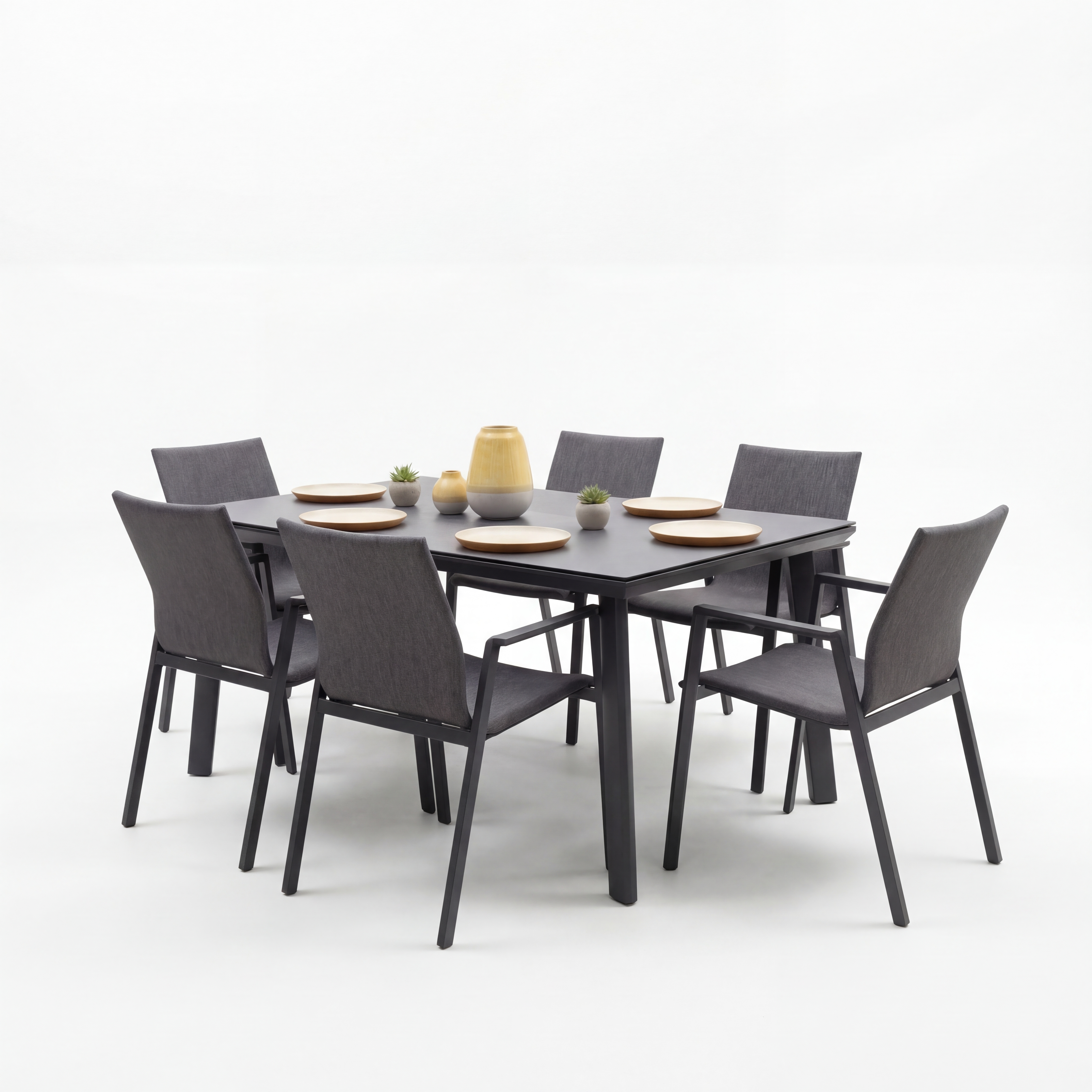 Nova - Phoenix 6 Seat Dining Set - 1.5m x 1.0m Rectangular Table thumbnail 4
