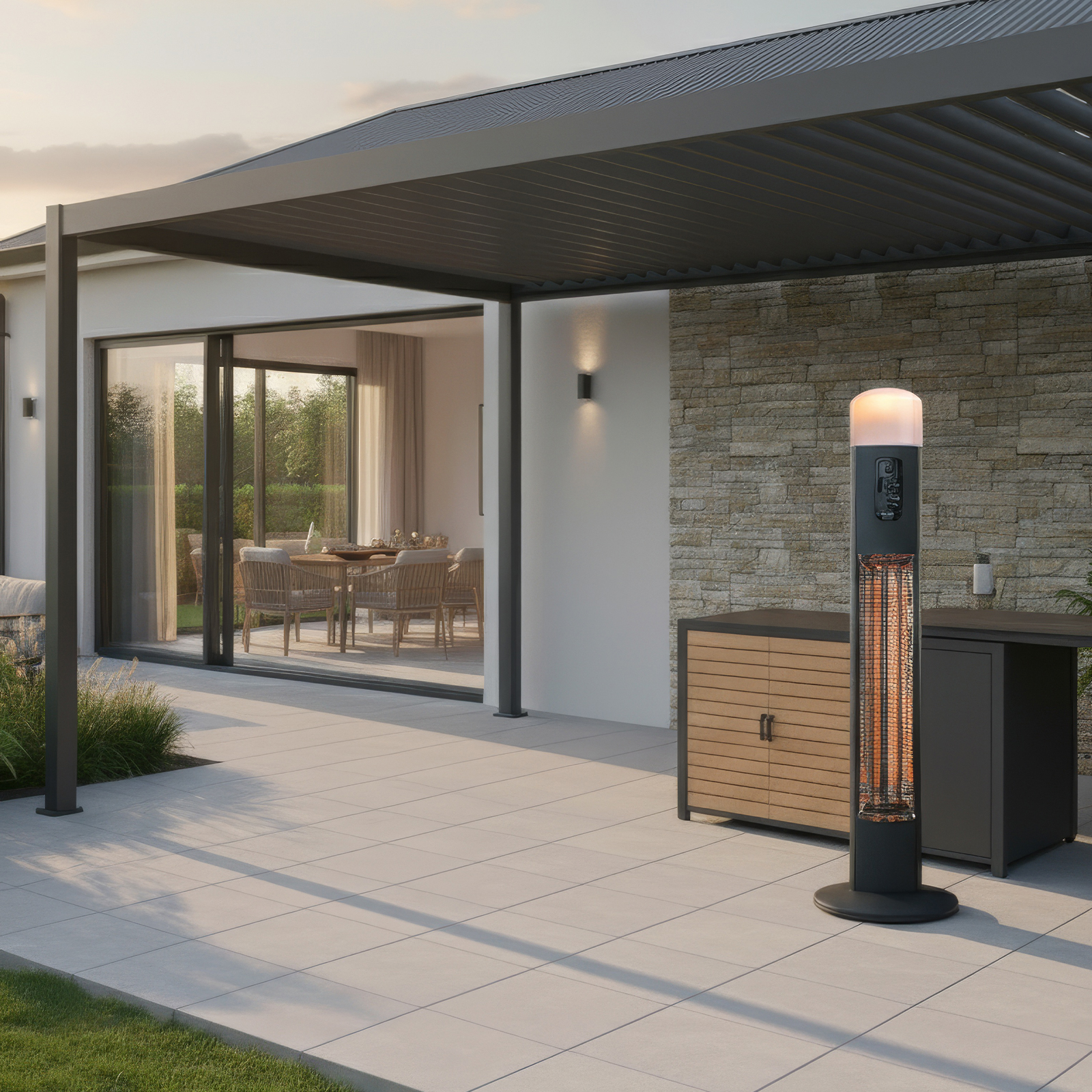 Nova - Diana Outdoor Pedestal Heater thumbnail 2