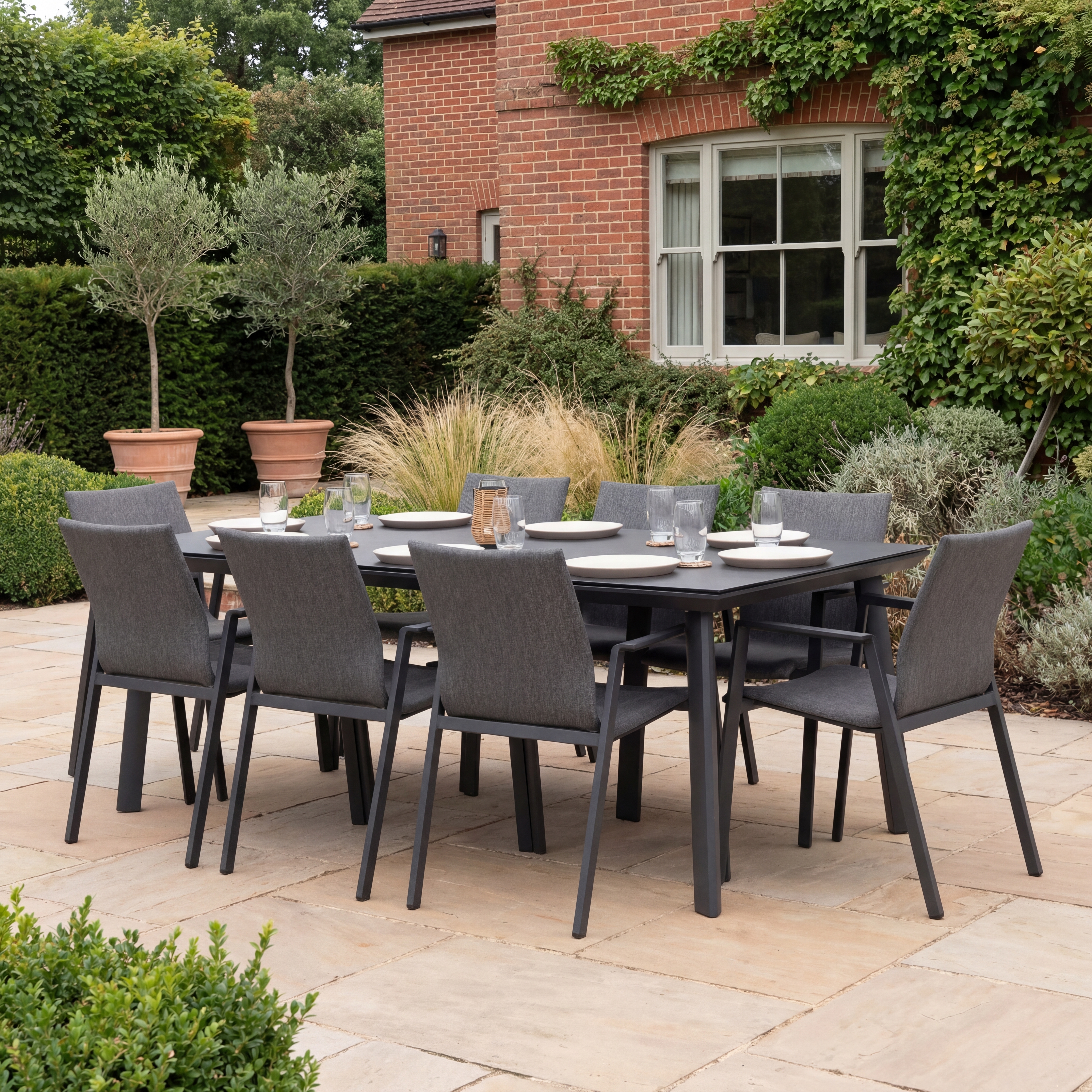 Nova - Phoenix 8 Seat Dining Set - 2.0m x 1.0m Rectangular Table thumbnail 1