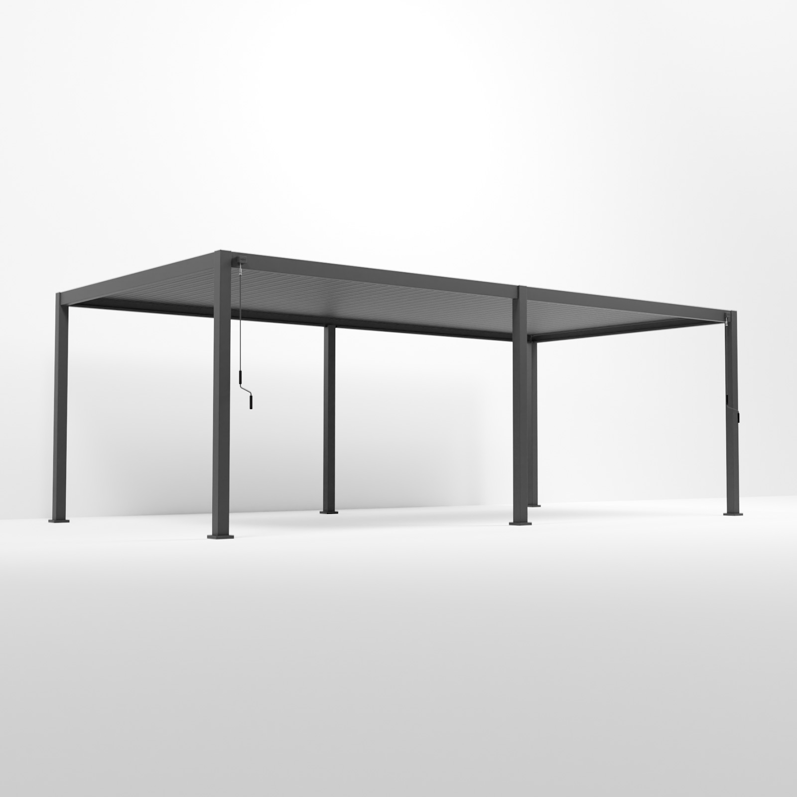 Nova - Titan Freestanding Aluminium Pergola - 7.2m x 3.6m Rectangular - Grey thumbnail 2