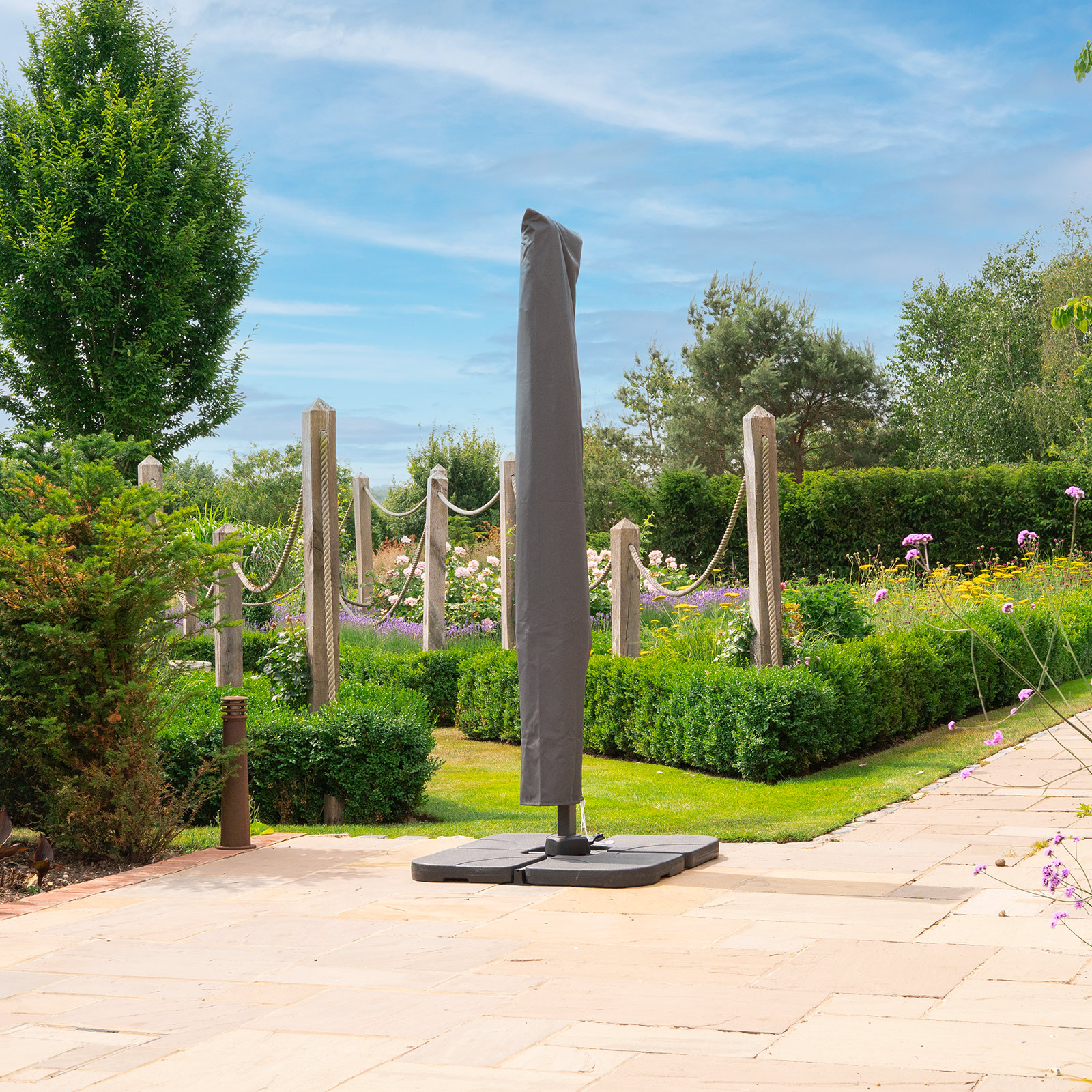 Nova - Astra 3.5m Round Cantilever Parasol - Grey thumbnail 9
