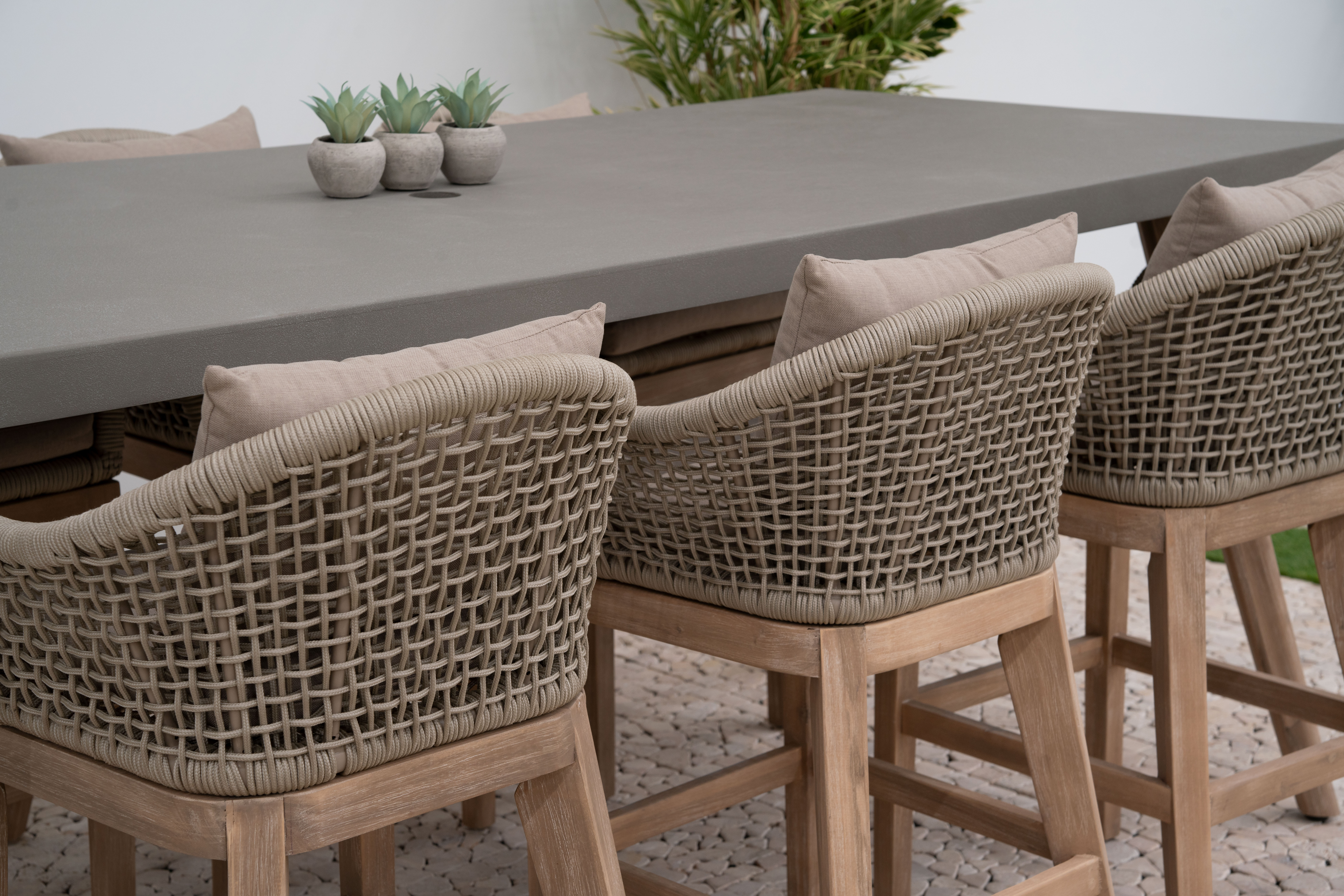 Nova - Summer 8 Seat High Dining Set - 2.4m x 1.0m Rectangular Table thumbnail 6