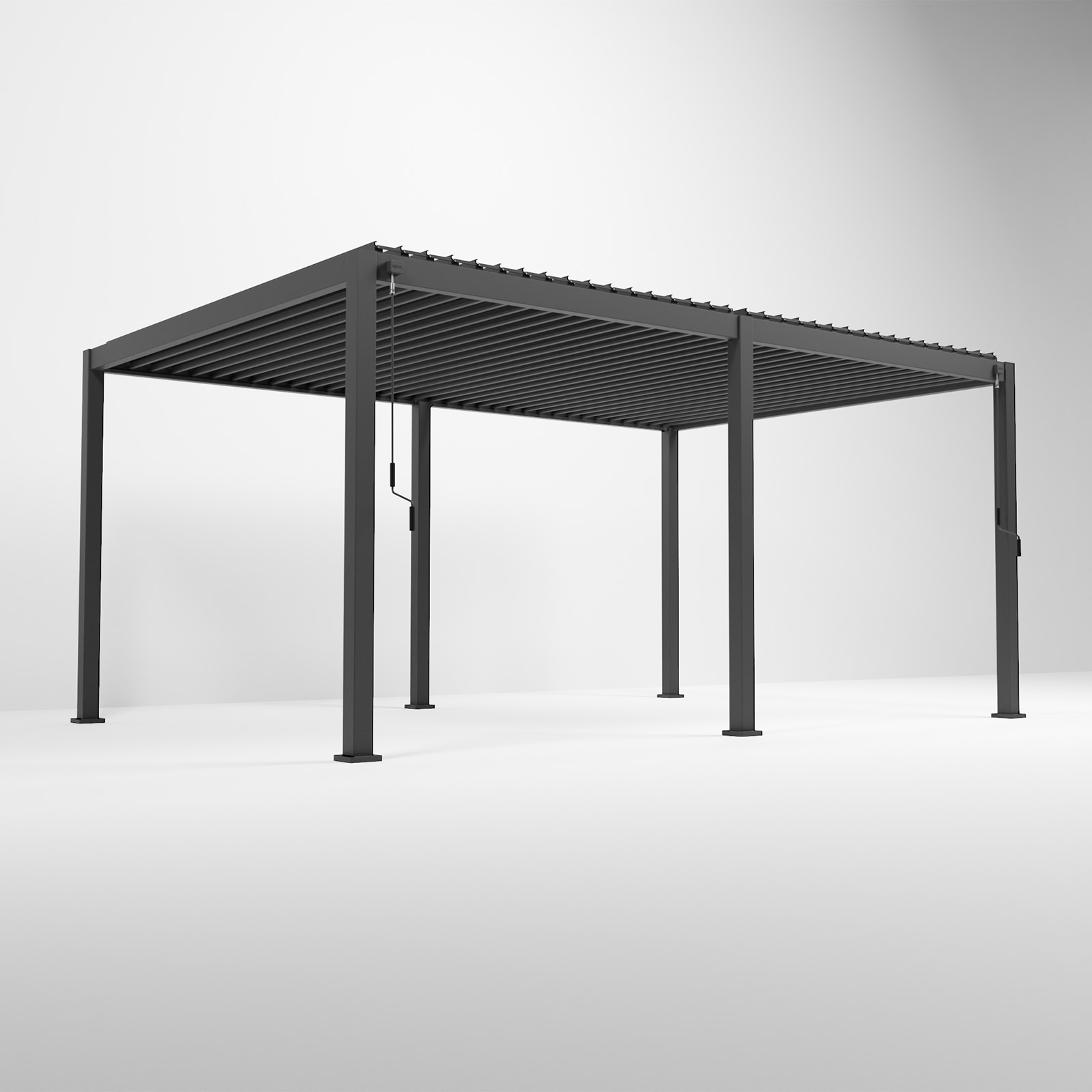 Nova - Titan Freestanding Aluminium Pergola - 5.3m x 3.6m Rectangular - Grey