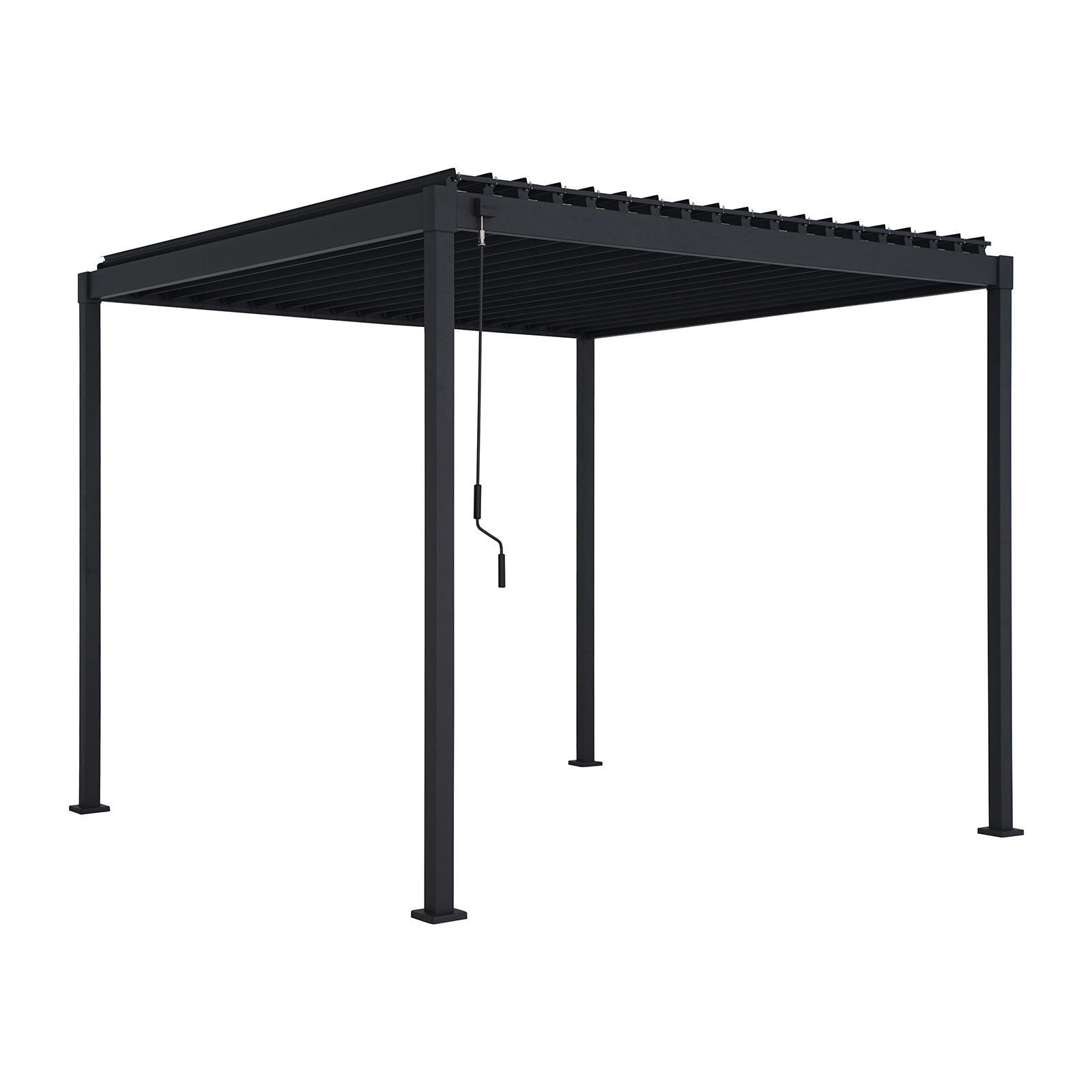 Nova - Luna Pergola - 3m x 3m Square - Grey thumbnail 7