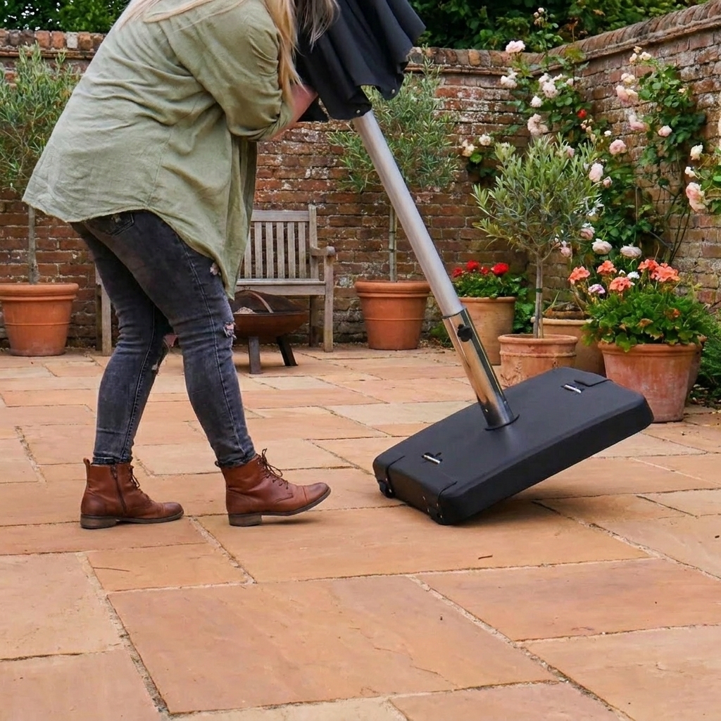 Nova - Parasol Base - 50kg - Concrete with Handles thumbnail 12