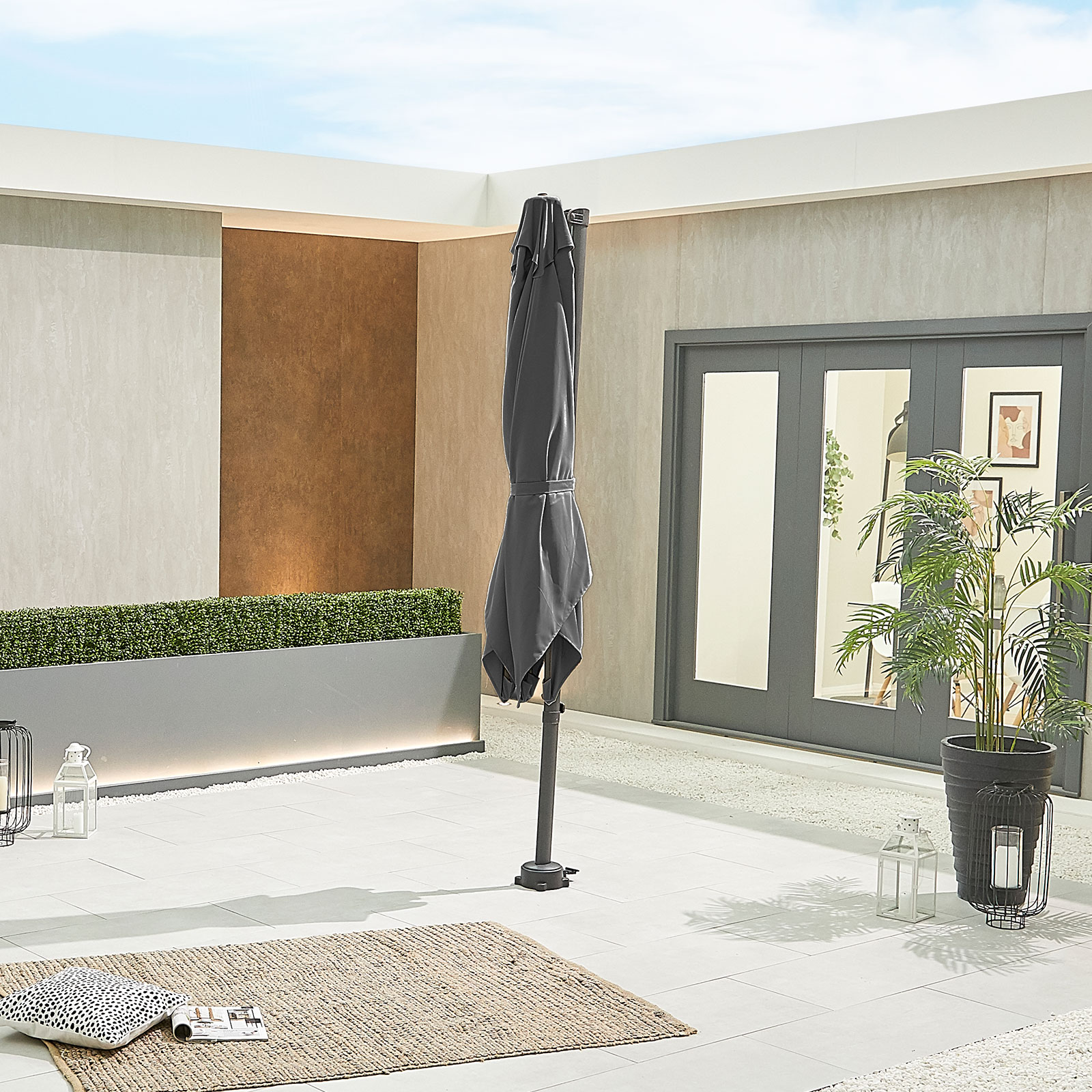 Nova - Apollo Cantilever Parasol - 2.5m Square - Grey thumbnail 8