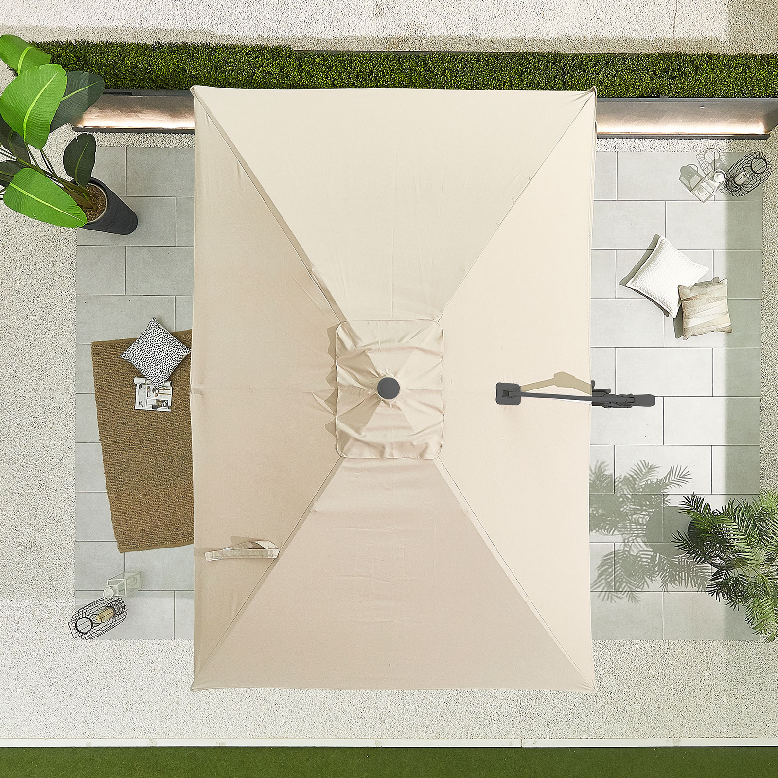 Nova - Apollo Cantilever Parasol - 3m x 2m Rectangular - Beige thumbnail 7