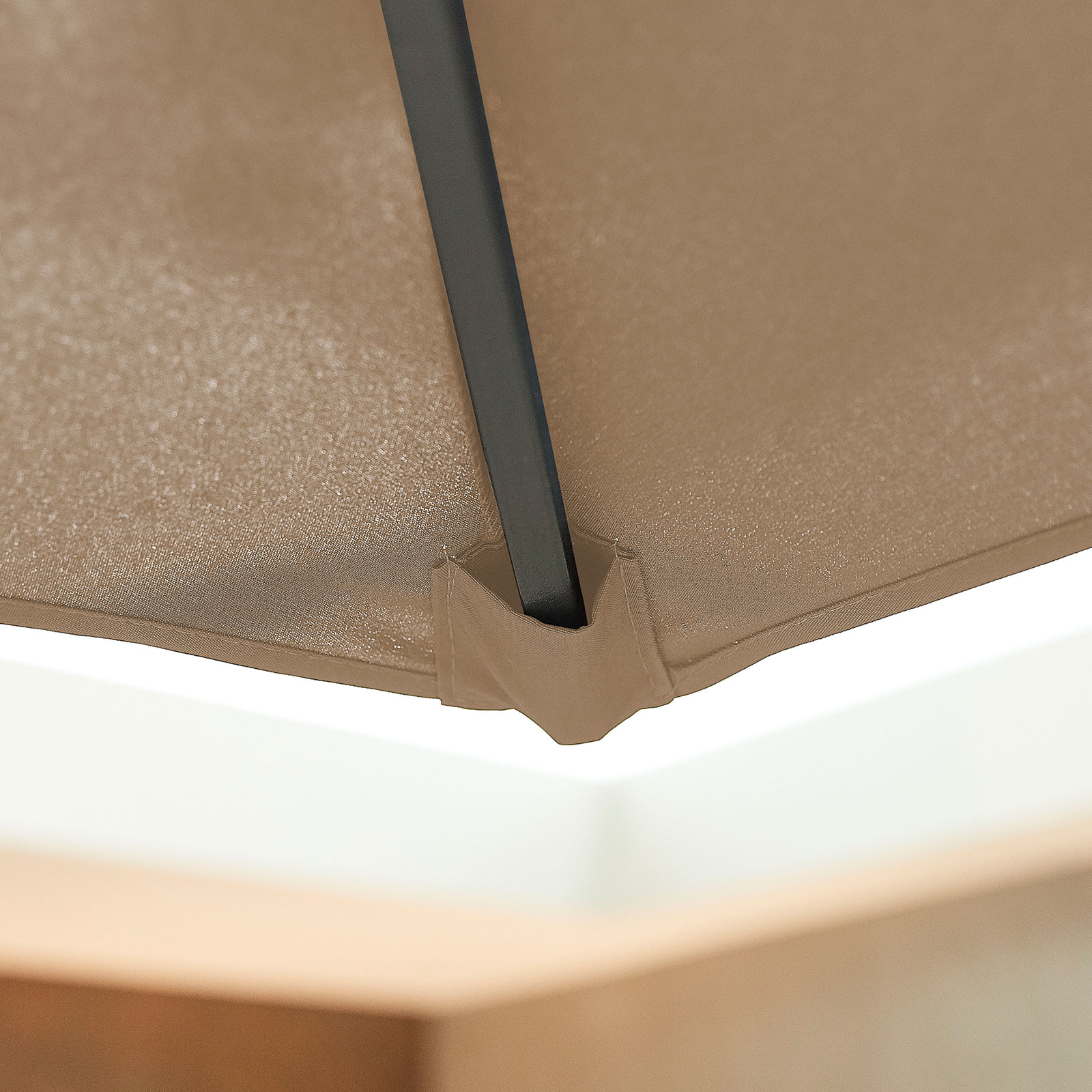Nova - Antigua Aluminium Parasol - 3m x 2m Rectangular - Taupe thumbnail 7