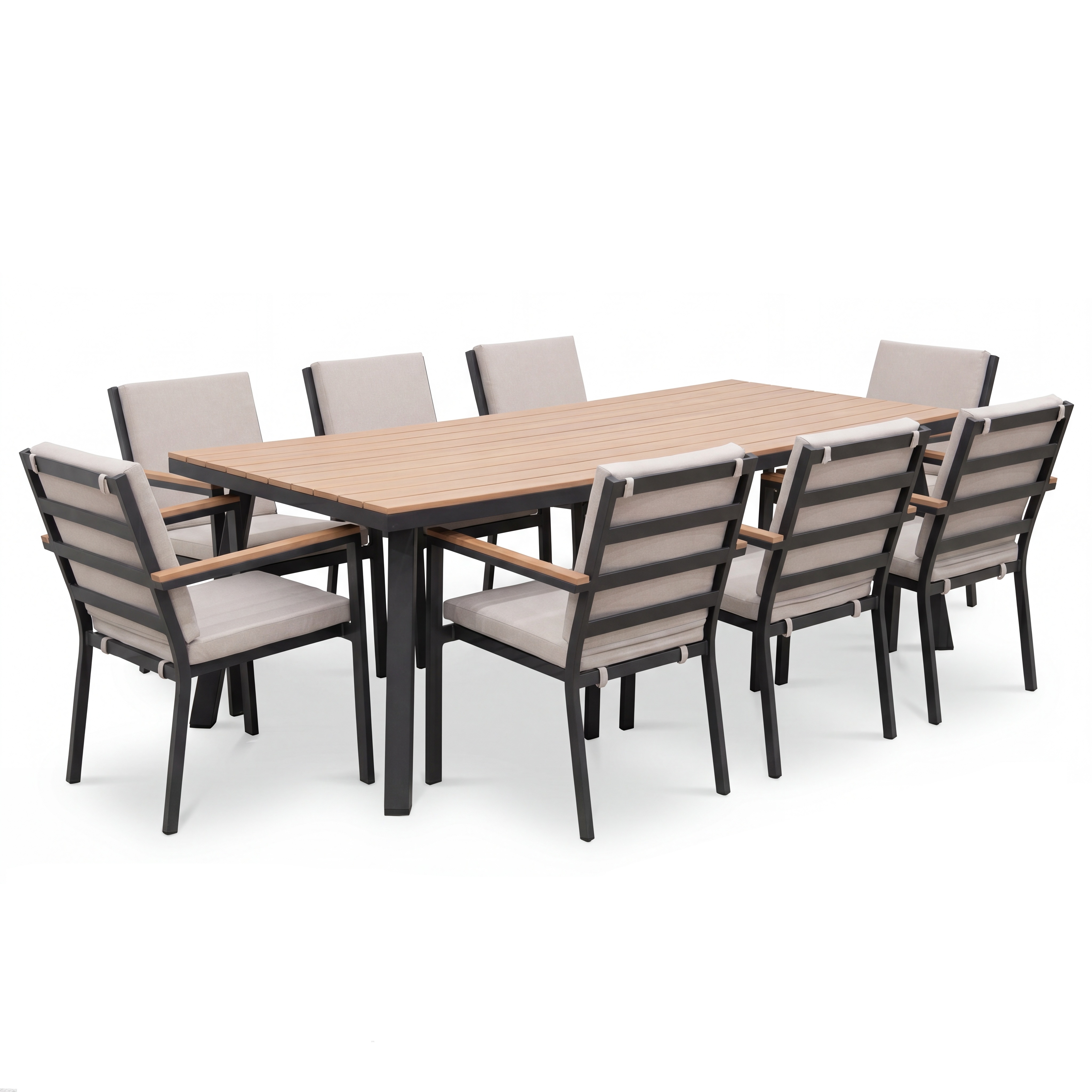 Nova - Heidi 8 Seat Dining Set - 2.2 x 1.0m Rectangular Table thumbnail 3
