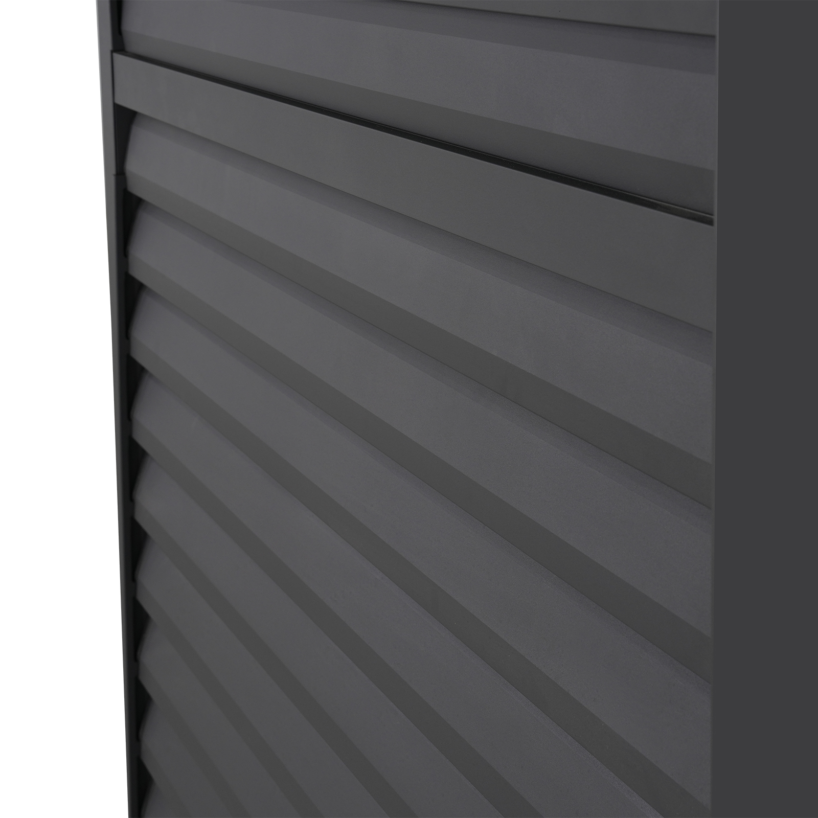 Nova - Titan 1m Aluminium Side Wall With Adjustable Louvres for 3m Titan Pergola - Grey thumbnail 13
