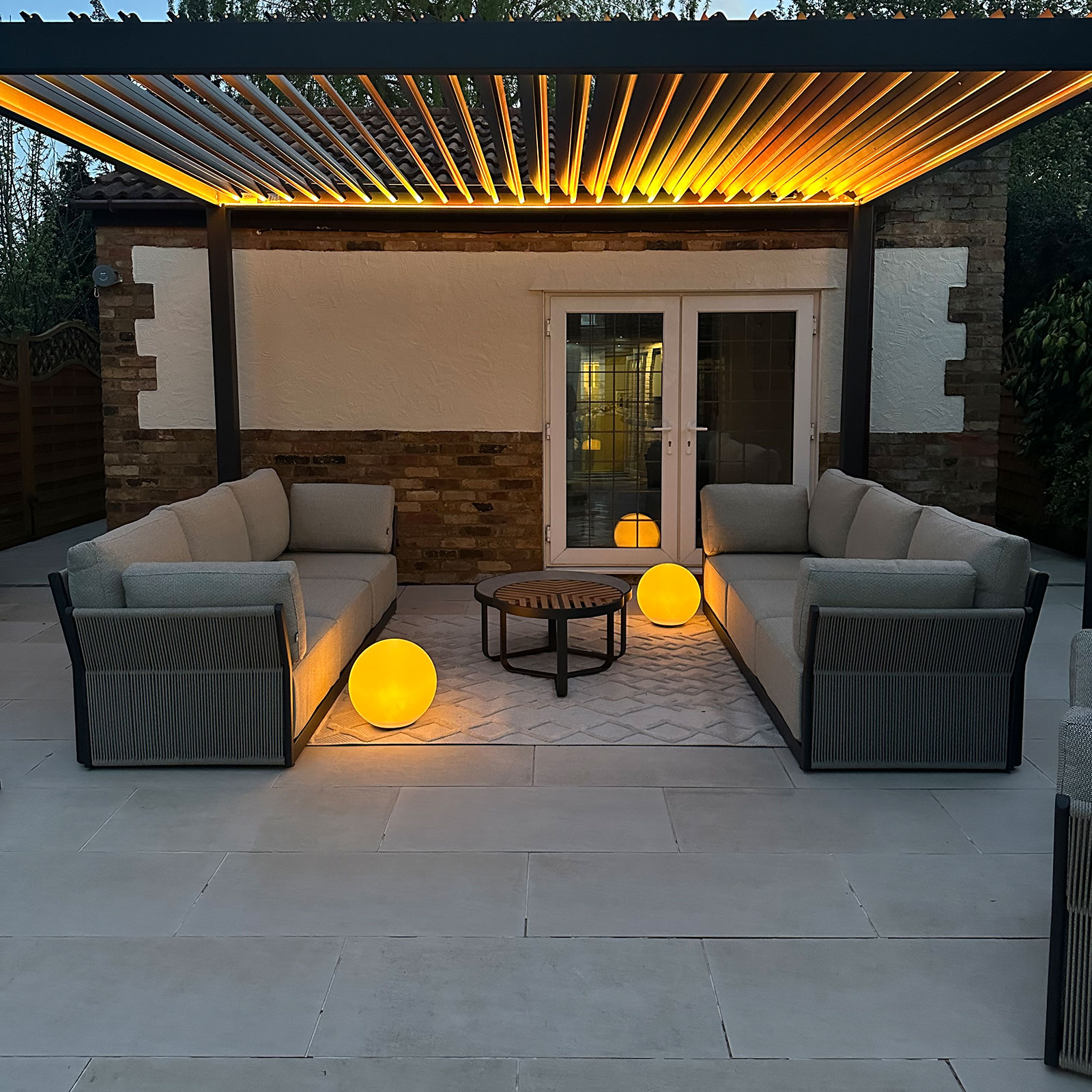 Nova - Titan LED Freestanding Aluminium Pergola - 4m x 3m Rectangular - Grey thumbnail 3