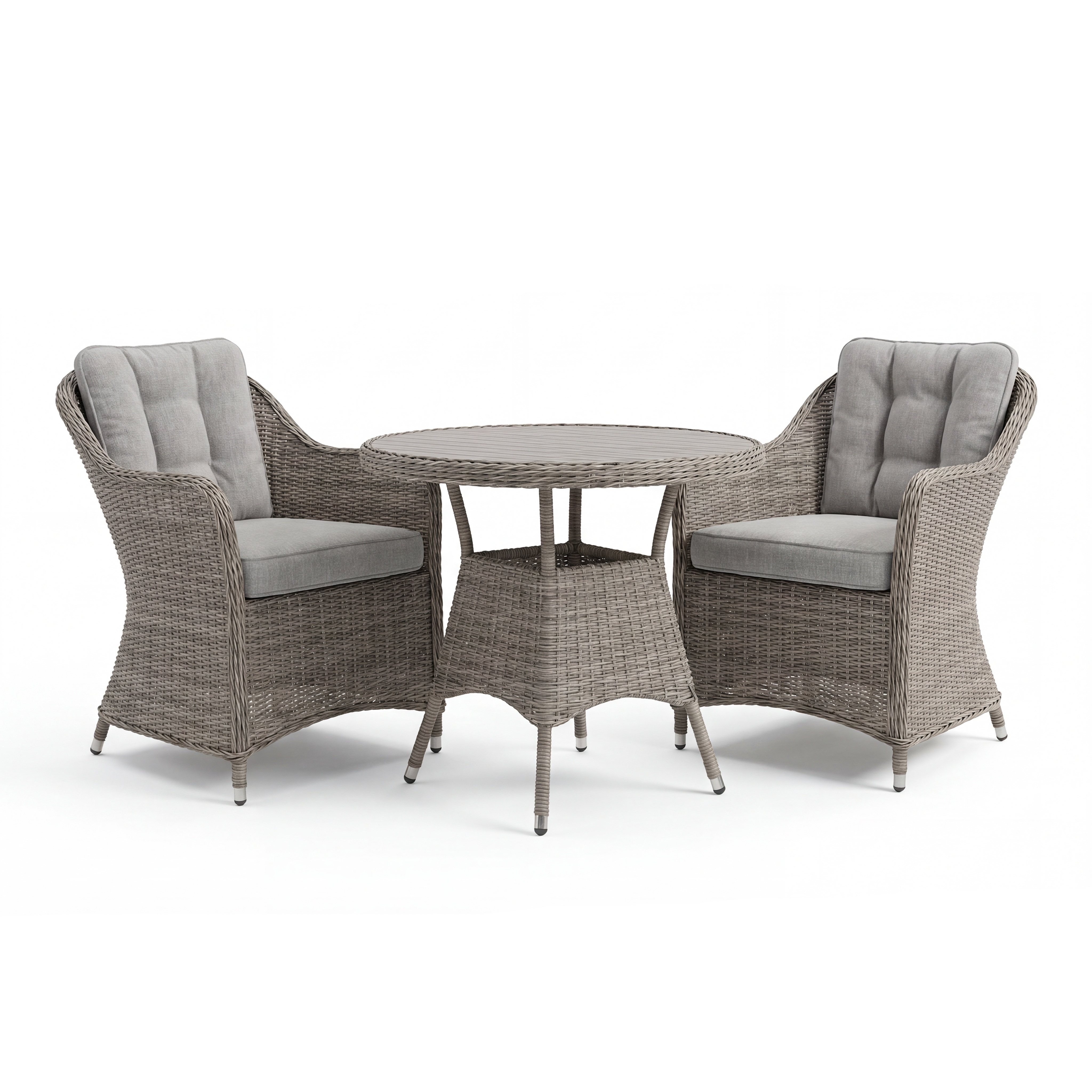 Nova - Ivy 2 Seat Bistro Set - 0.75m Round Table (Ceramic Glass) thumbnail 4