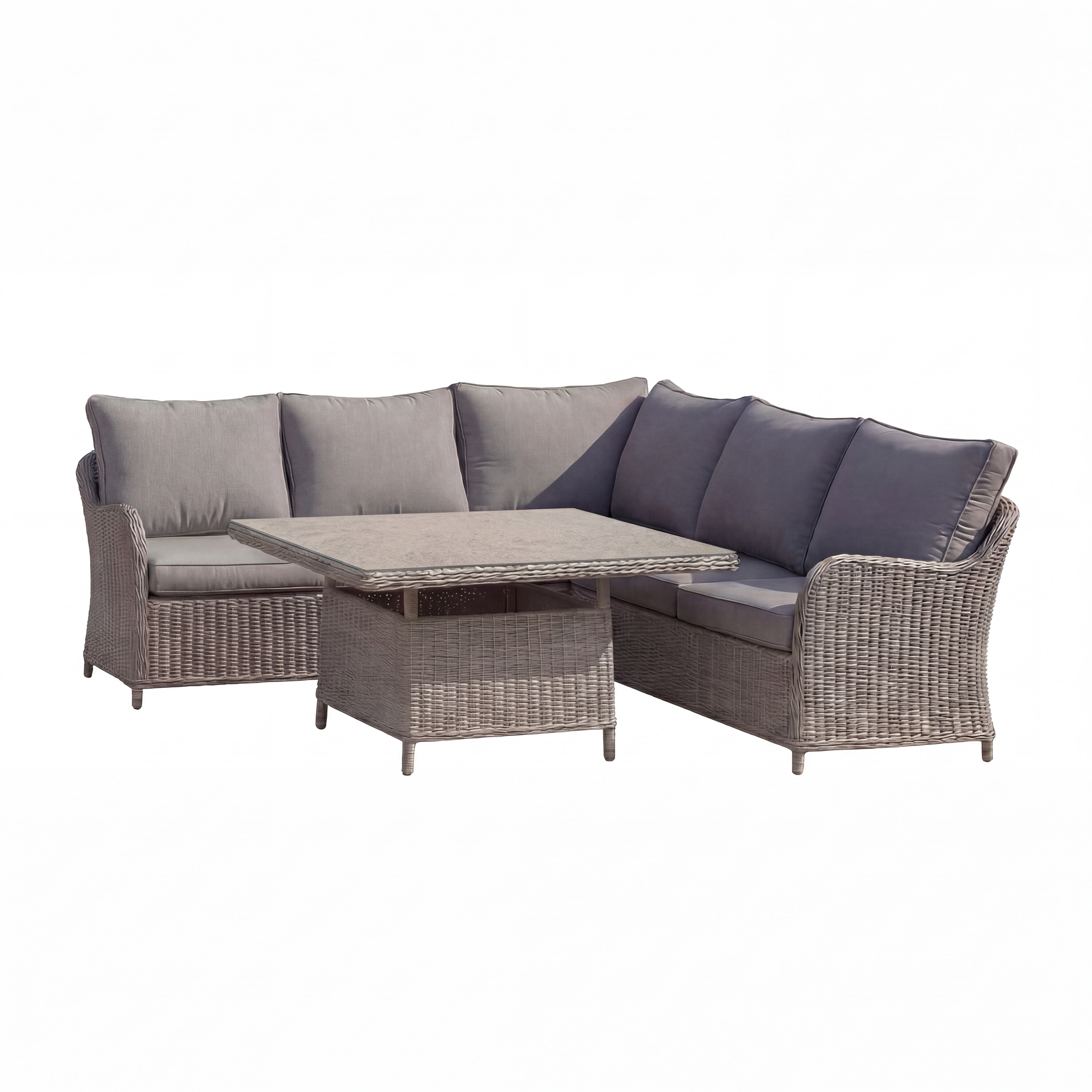 Nova - Ivy Corner Sofa Lounge Dining Set with Square Rise & Fall Table thumbnail 5