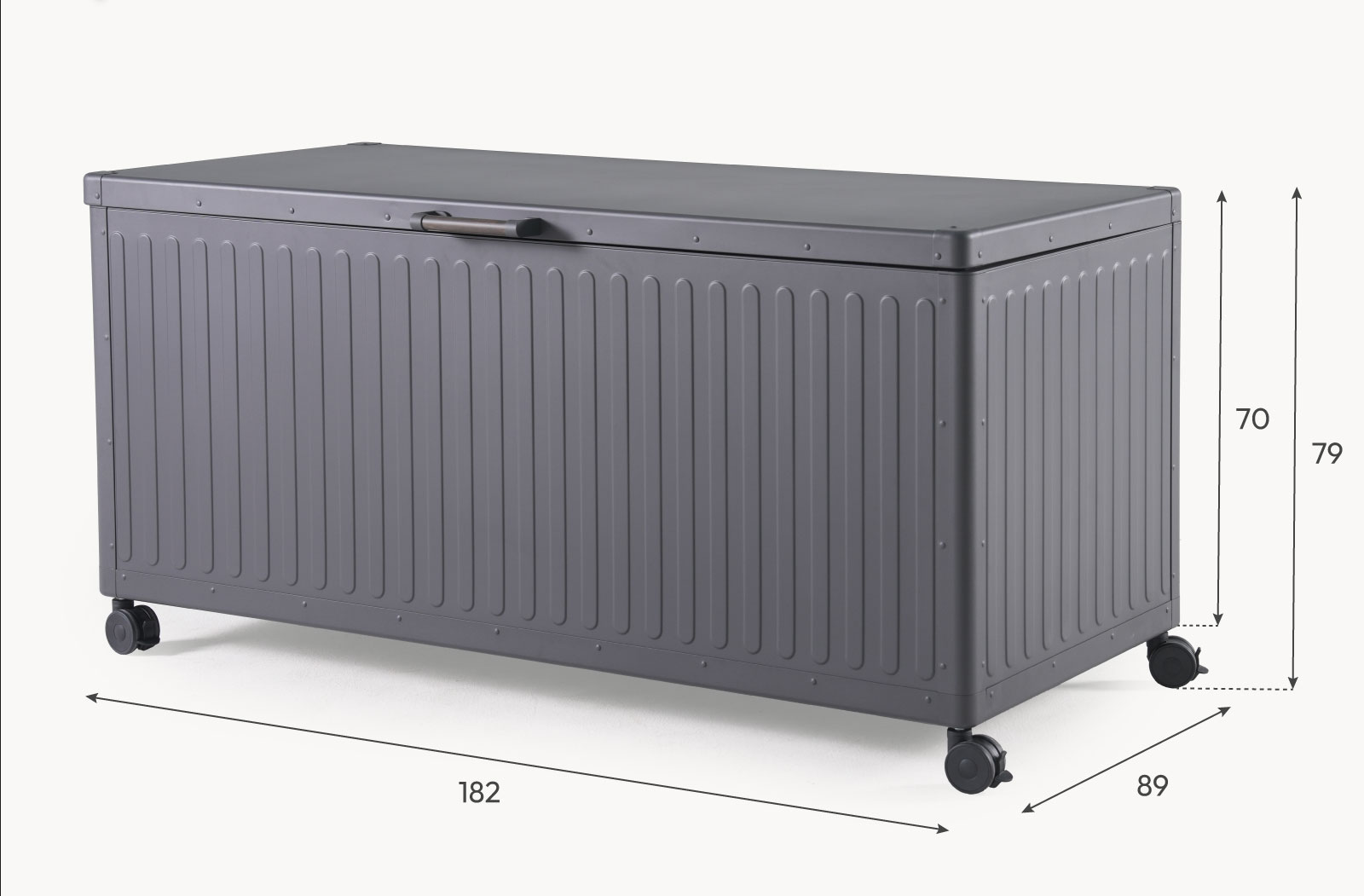 Nova - Large Aluminium Storage Box - Grey thumbnail 2