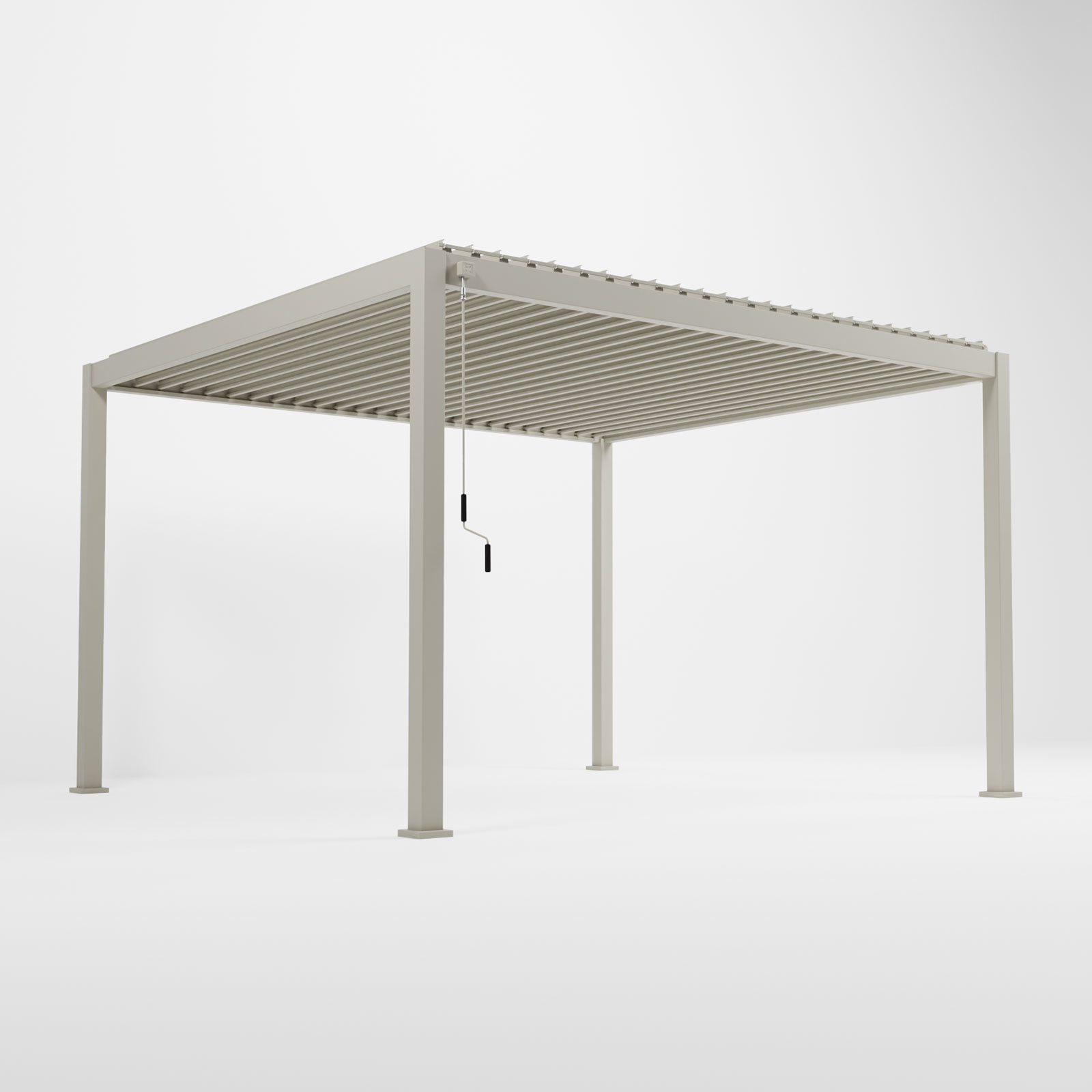 Nova - Titan Freestanding Aluminium Pergola - 4m x 3.6m Rectangular - Pebble thumbnail 2