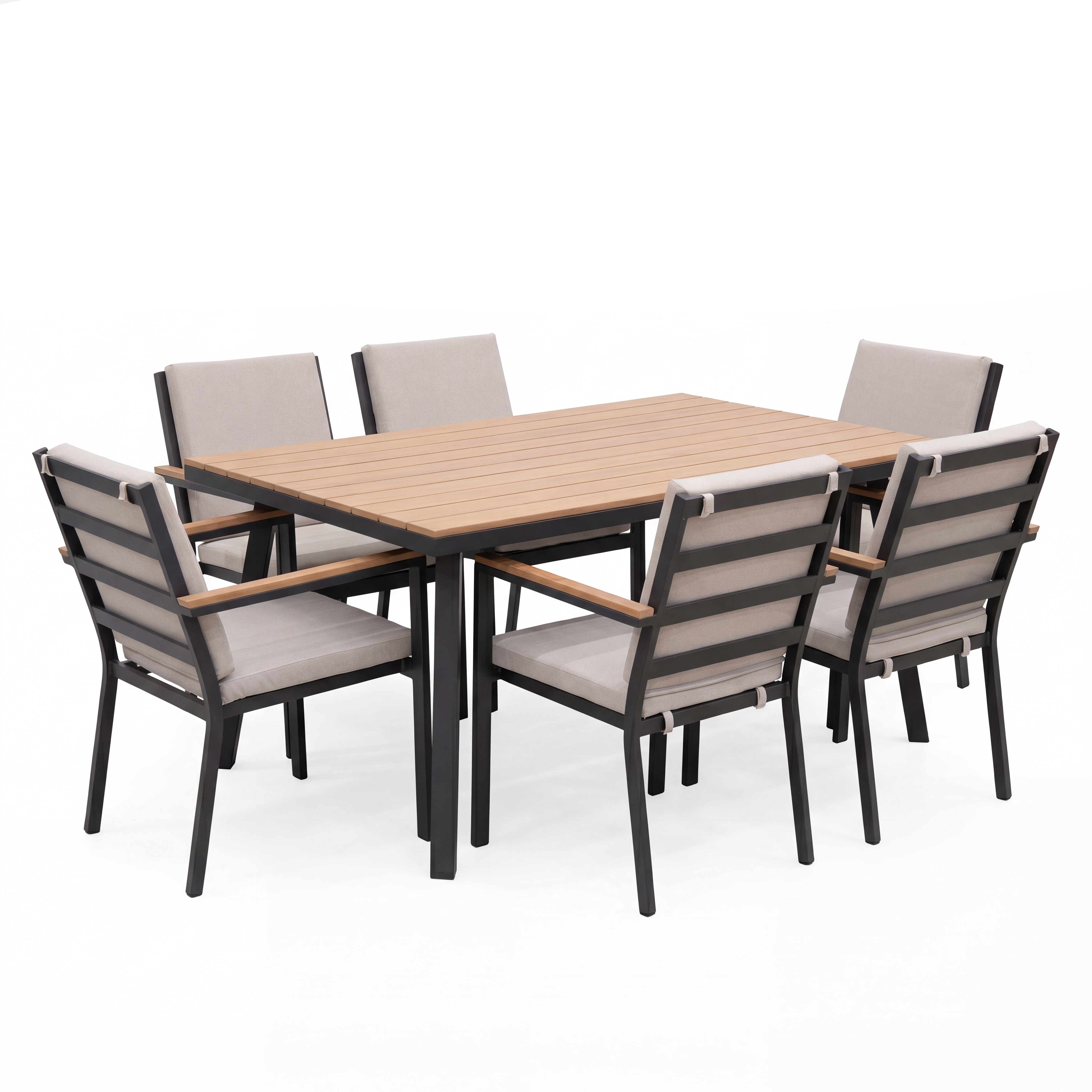 Nova - Heidi 6 Seat Dining Set - 1.5 x 1.0m Rectangular Table thumbnail 3