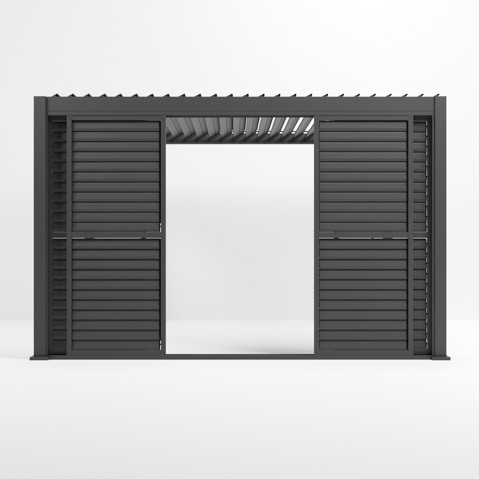 Nova - Titan Louver Sliding Doors - 4m - Grey thumbnail 5