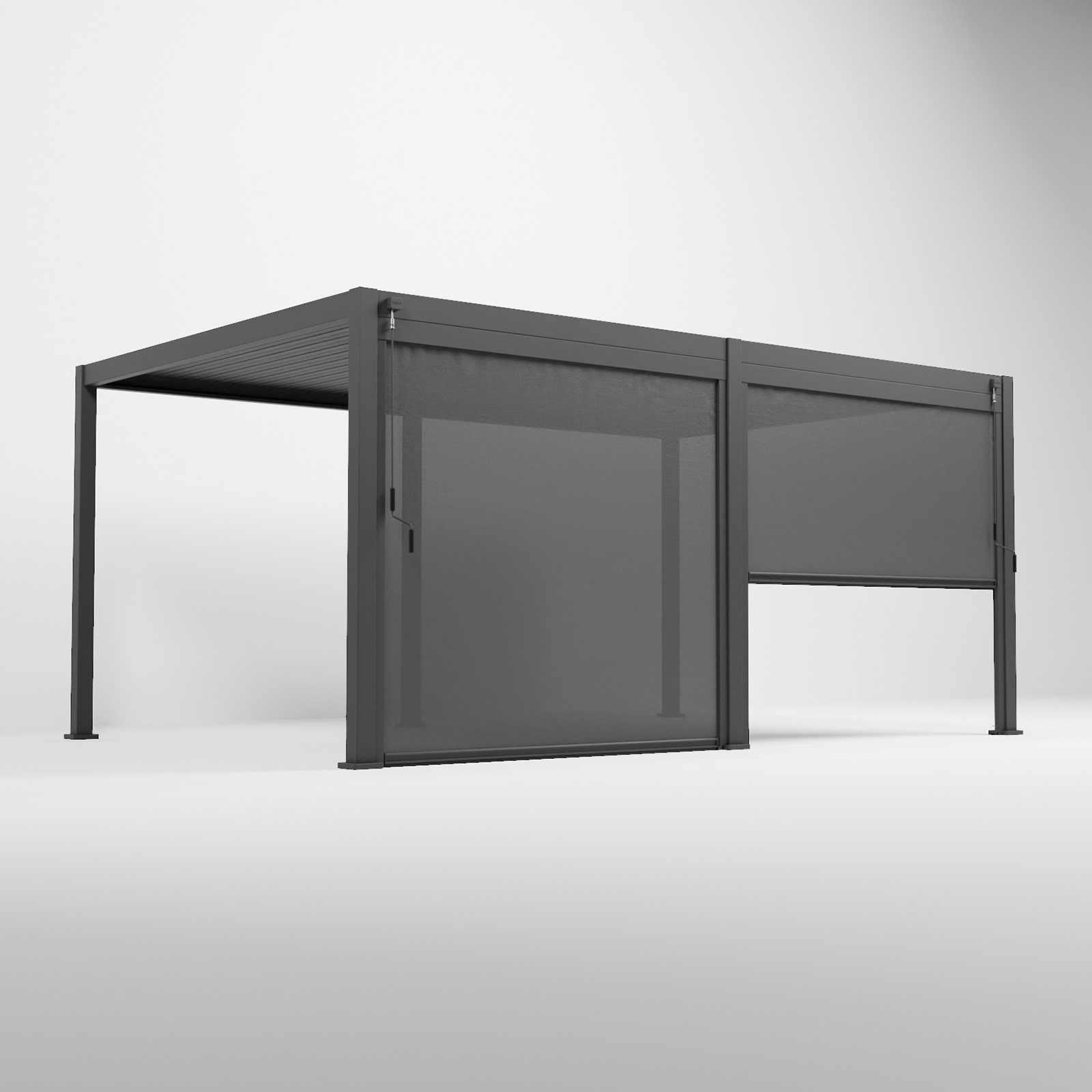 Nova - 2.6m Pull Down Screen for Titan Pergolas - Grey thumbnail 3