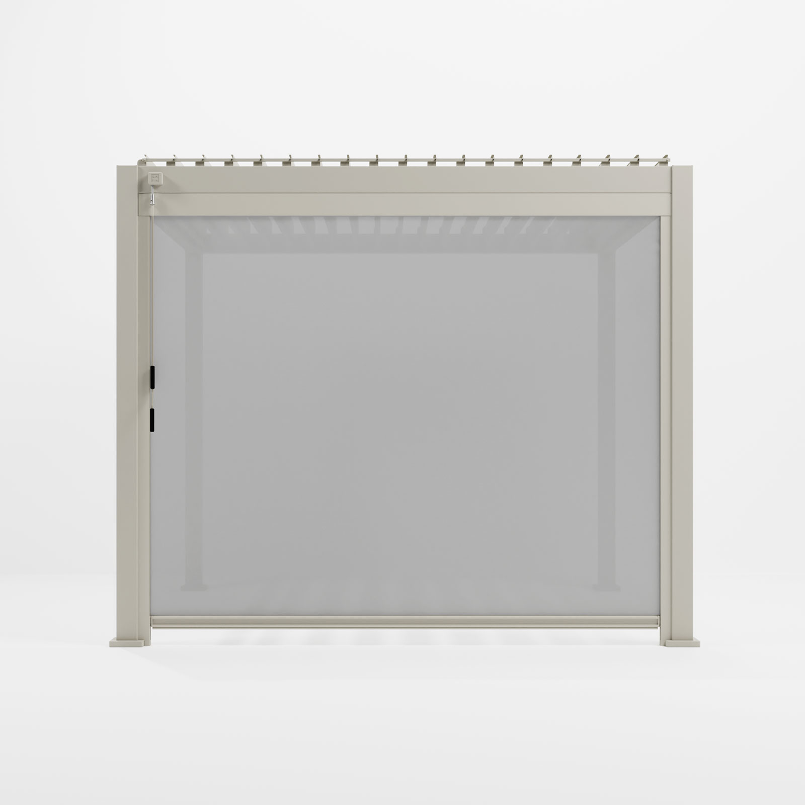 Nova - Pull Down Screen for Titan 3m Pergolas - Pebble thumbnail 2
